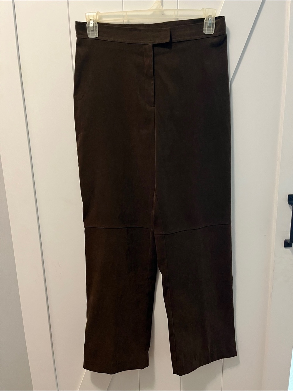 White Stag Dark Brown Straight-Leg Trousers